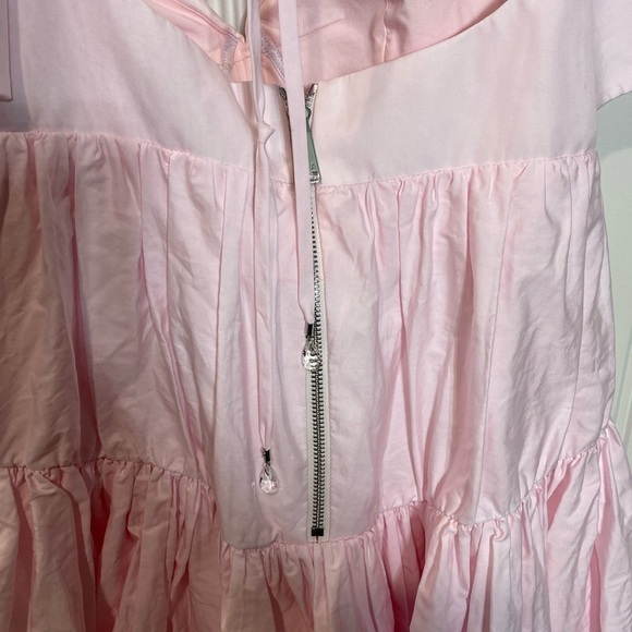 AREA Crystal Trim Poplin Mini Dress size 4 - Picture 7 of 12